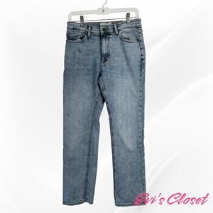 Sun Stone Mens Faded Light Blue Straight Leg Stretch 29x30